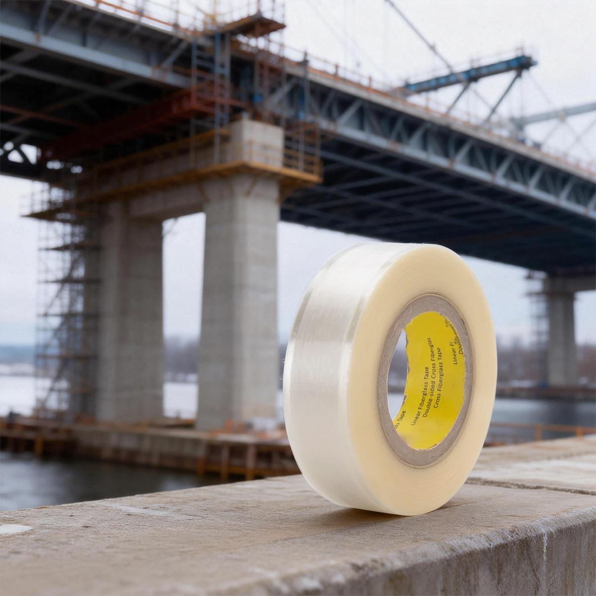 Why is JLT-5160 tape used for binding during bridge construction?