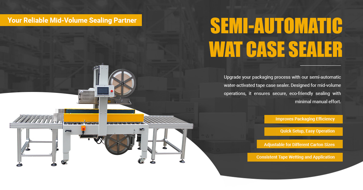 KN-1721R: Fully-Automatic WAT Case Sealer for High-Efficiency Carton Packaging